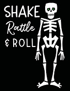 Skeleton Dance Party Vibes Drawing by Curtis Licensing