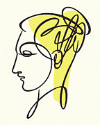 Sketch of Woman Drawing by CSA Images Sketch of Woman Drawing by CSA Images