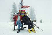 Skiing Holiday Photograph by Slim Aarons