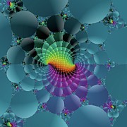 Slate Blue Fractal Digital Art by Judi Suni Hall Slate Blue Fractal Digital Art by Judi Suni Hall