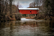 Slaughterhouse Covered Bridge in Spring Photograph by Jeff Folger