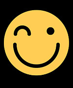 Smiley Face Squinting Big Smiling Happy Smileys Digital Art by DogBoo
