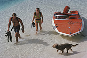 Snorkelling Holiday Photograph by Slim Aarons