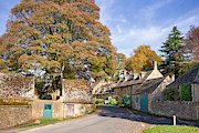 Snowshill Village in Autumn Photograph by Tim Gainey