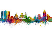 Sofia Bulgaria Skyline Digital Art by Michael Tompsett