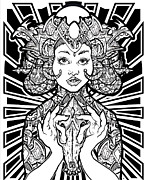 Sophia of Light Drawing by Thomas Ambrose DENNEY
