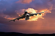 Soviet Union An-225 with Buran Space Shuttle Mixed Media by Erik Simonsen