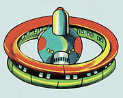 Space Station Drawing by CSA Images Space Station Drawing by CSA Images