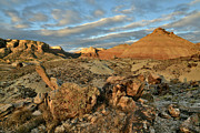 Spotlight on Colorado National Monument behind Ruby Mountain Photograph by Ray Mathis