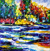Spring Impression Painting by Mirek Kuzniar