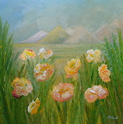 Springing Joy Painting by Angeles M Pomata