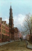 St. John's Church, Varick Street, New York, 1914 Painting by Edward Lamson Henry