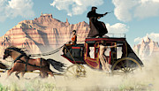 Stagecoach Chase Digital Art by Daniel Eskridge Stagecoach Chase Digital Art by Daniel Eskridge