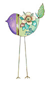 Stand Tall Bird Iv Mixed Media by Ani Del Sol Stand Tall Bird Iv Mixed Media by Ani Del Sol