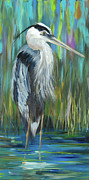 Standing Still Heron I Painting by South Social D