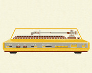 Stereo Turntable Drawing by CSA Images Stereo Turntable Drawing by CSA Images