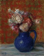 Still Life french Bouquet Painting by William James Glackens