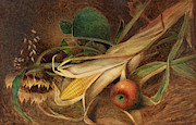 Still Life with Corn. Painting by Charles Ethan Porter
