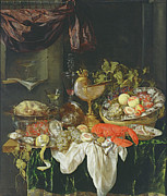 Still Life With Fruit Painting by Abraham Hendricksz Van Beyeren