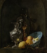 Still Life With Silver Ewe, C.1655-60 (oil On Canvas) Painting by Willem Kalf