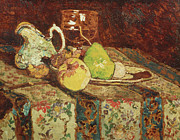 Still Life With White Pitcher, C.1878-80 Painting by Adolphe Joseph Thomas Monticelli