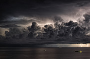 Storm Over The Mediterranean Sea Photograph by Roberto Zanleone