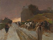 Street in Montmartre, Paris, in the Winter. Painting by Willem de Zwart -1862-1931- Street in Montmartre, Paris, in the Winter. Painting by Willem de Zwart -1862-1931-