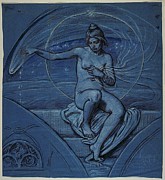 Study For stella Funesta Painting by Elihu Vedder