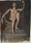 Study For The Figure Of The Genius Of Pennsylvania In the Painting by Edwin Austin Abbey Study For The Figure Of The Genius Of Pennsylvania In the Painting by Edwin Austin Abbey