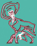 Stylish Woman in Hat and Coat Drawing by CSA Images Stylish Woman in Hat and Coat Drawing by CSA Images