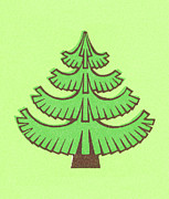 Stylized Evergreen Tree Drawing by CSA Images Stylized Evergreen Tree Drawing by CSA Images