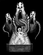 Sugar Babies A Dark Nursery Rhyme - Artwork Drawing by Ryan Nieves