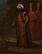 Sultan Ahmed III. Painting by Jean Baptiste Vanmour