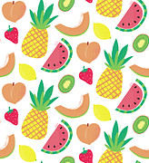 Summer Bounty Pattern 2 Digital Art by Holli Conger