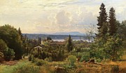 Summers Day On Lake Starnberg, Possenhofen Castle Painting by Anders Andersen-lundby