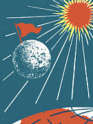 Sun and Outer Space Drawing by CSA Images Sun and Outer Space Drawing by CSA Images