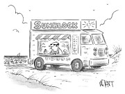 Sunblock Drawing by Christopher Weyant