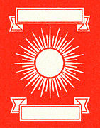 Sunburst and Banners on Red Background Drawing by CSA Images Sunburst and Banners on Red Background Drawing by CSA Images