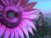 Sunflowers Embraced the Sunset Painting by Yoonhee Ko Sunflowers Embraced the Sunset Painting by Yoonhee Ko