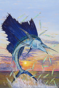 Sunrise Sail Painting by Mark Ray