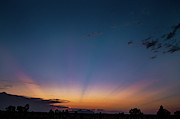 Sunset And Crepuscular Rays Photograph by Science Photo Library
