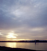 Sunset Over The Nile, Upper Egypt. Photograph by 
