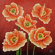 Sunset Quintet Painting by Amy E Fraser