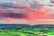 Sunset Rain over the Palouse Photograph by Bryan Carter