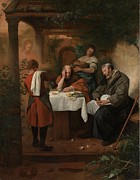 Supper at Emmaus. Painting by Jan Havicksz Steen Supper at Emmaus. Painting by Jan Havicksz Steen