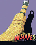 Sweeping Up Mistakes Drawing by CSA Images Sweeping Up Mistakes Drawing by CSA Images
