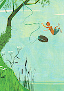 Swing Mixed Media by A Richard Allen