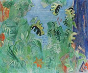 Symphonie In Grn Painting by Oskar Moll