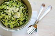 Tagliatelle With Spinach Photograph by Melindasiklosi