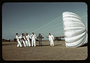 Teaching Parachute operation Painting by Rothstein, Arthur